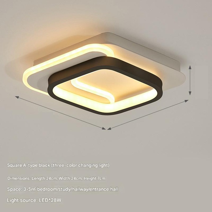 Aplica suspendata LED, design minimalist, dimabil, multicolor, 1 buc