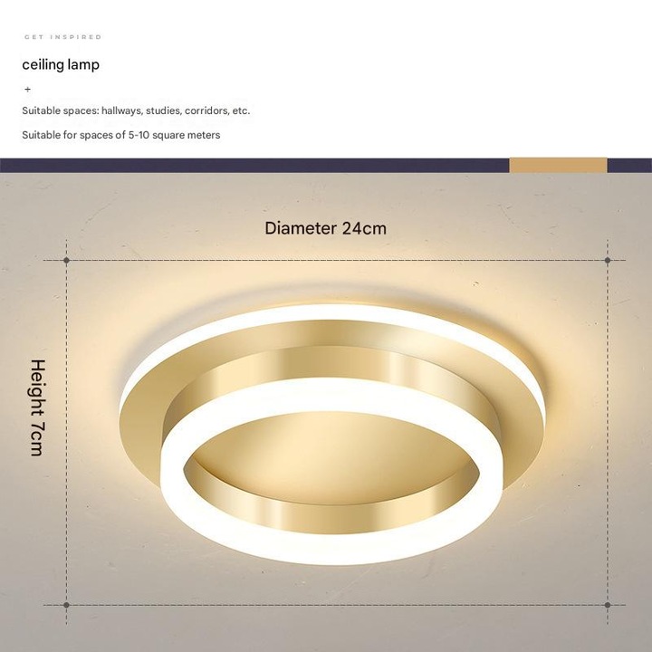 Aplica suspendata LED, design minimalist, dimabil, multicolor, 1 buc