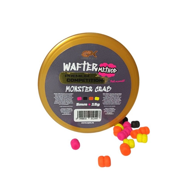Wafters CPK Competition Mini Method, 5mm, 15g, multicolor, Monster crab