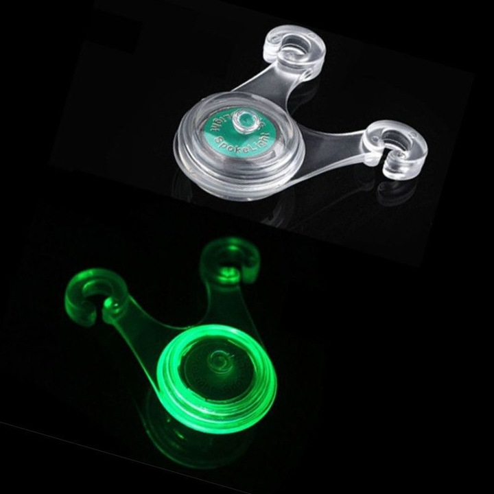 Lumini bicicleta set, verde, rezistente la intemperii, moduri de iluminare variate