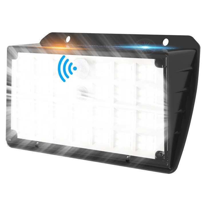 Lampa solara de perete, iluminat exterior, impermeabila, 6 stiluri, pentru gradina, garaj, terasa, dimensiuni variate