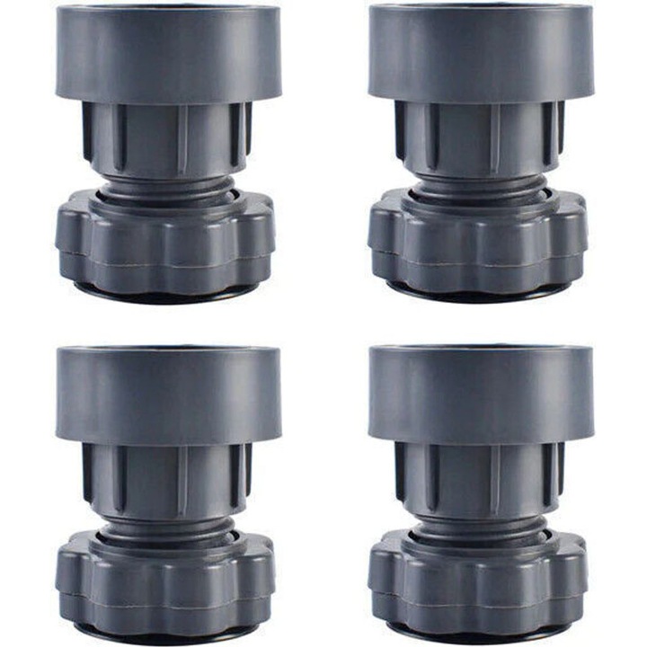 Set 4 picioare reglabile pentru masini de spalat, reducere vibratii, 2.8-4 inch, multicolor