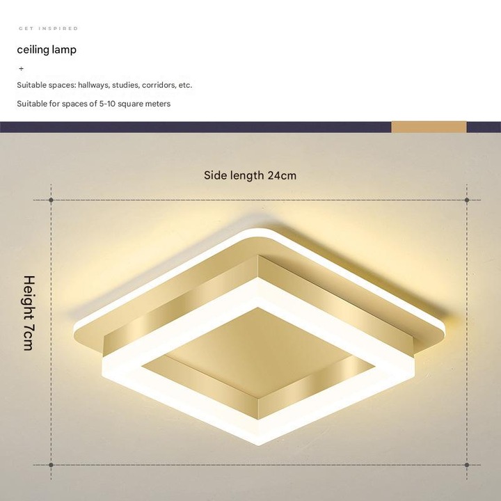 Aplica suspendata LED, design minimalist, dimabil, multicolor, 1 buc