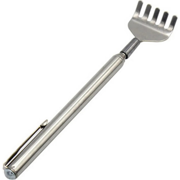 Stalp de zgariat telescopic pentru pisici, metal, 53x18cm, portabil, ergonomic