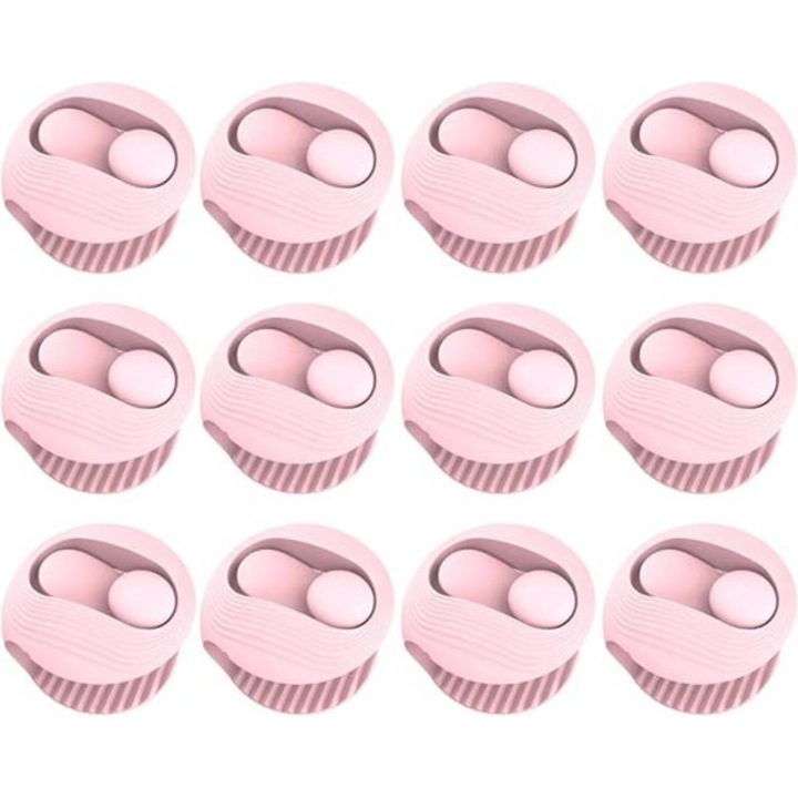 Set de 12 clips pentru husa de duvet, anti-alunecare, roz deschis