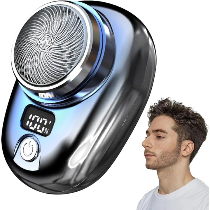 Aparat de ras electric, calatorie, umed si uscat, incarcare USB, 440C, compact