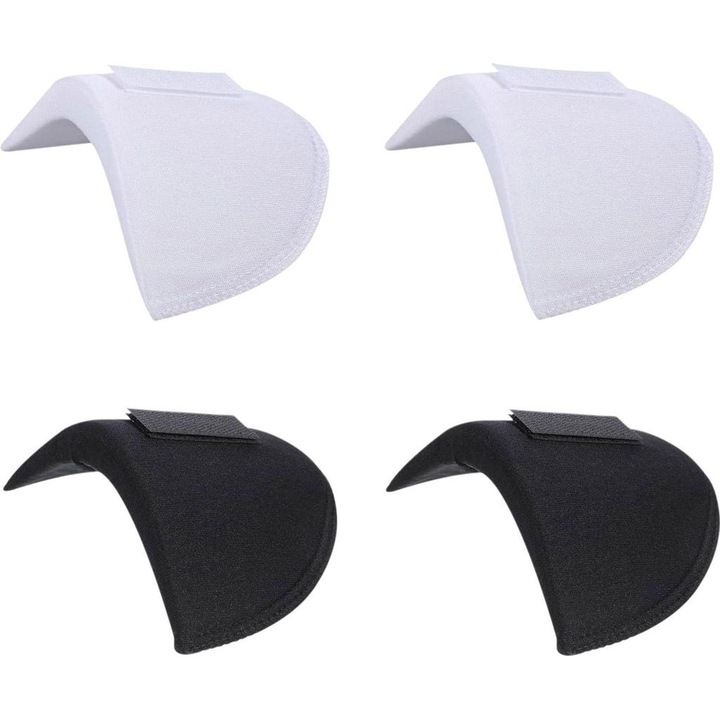 Set de perne pentru umeri, negru si alb, din spuma respirabila, ajustabile, pentru sacouri si imbracaminte.