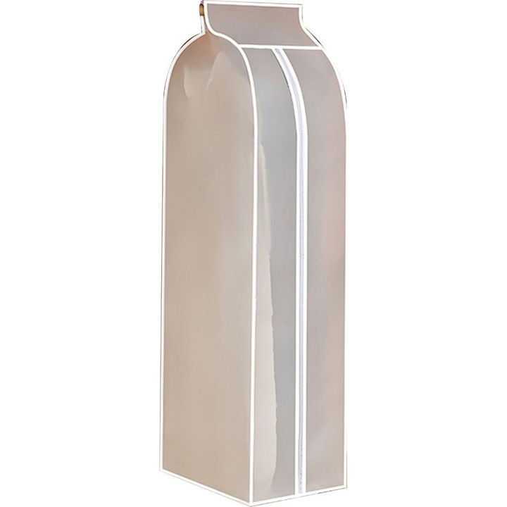 Sac pentru imbracaminte transparent, 3 dimensiuni mari, material eco-friendly, 50x30x120cm, set