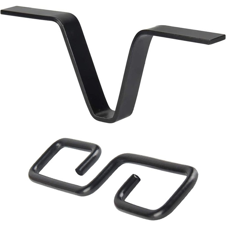 Adaptator pentru lant de ploaie, design V, 6.2x2.4in, negru