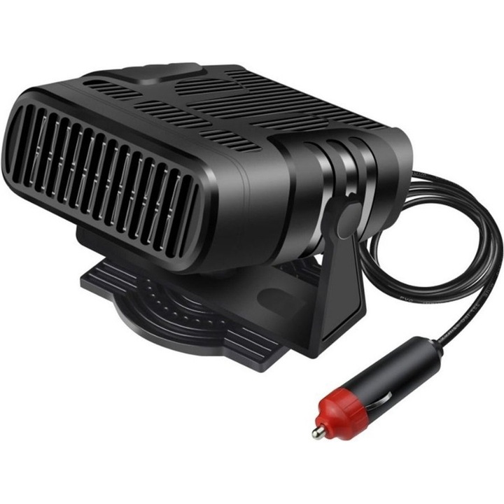 Incalzitor auto 2 in 1, 12V/120W, negru, pentru dezghetare parbriz, set accesorii auto