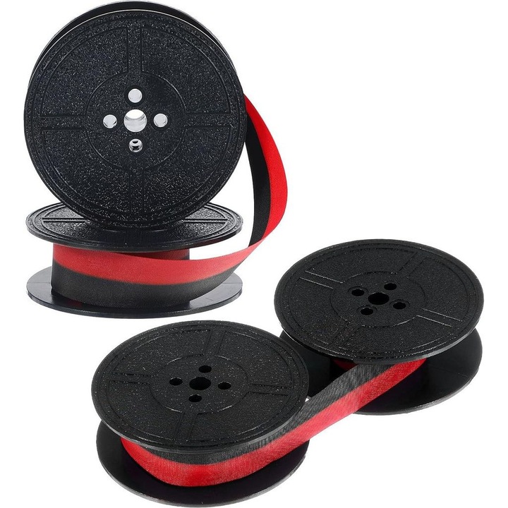 Riboane imprimante, doua role, negru si rosu, durabile, universale