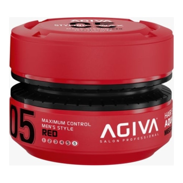 Ceară păr Agiva Mega Strong 05 Red, fixare extremă, 175 ml, pentru unisex