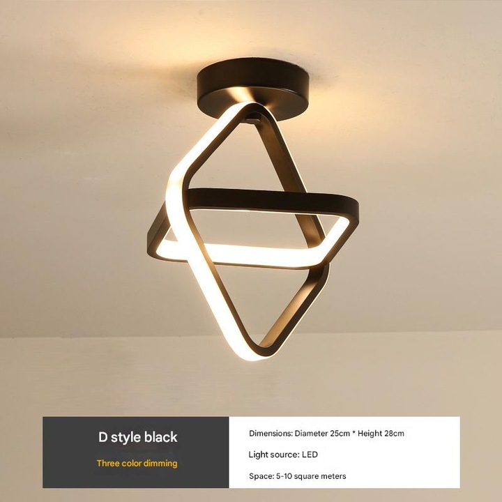 Aplica suspendata LED, design modern minimalist, dimabil, multicolor, 1 buc.