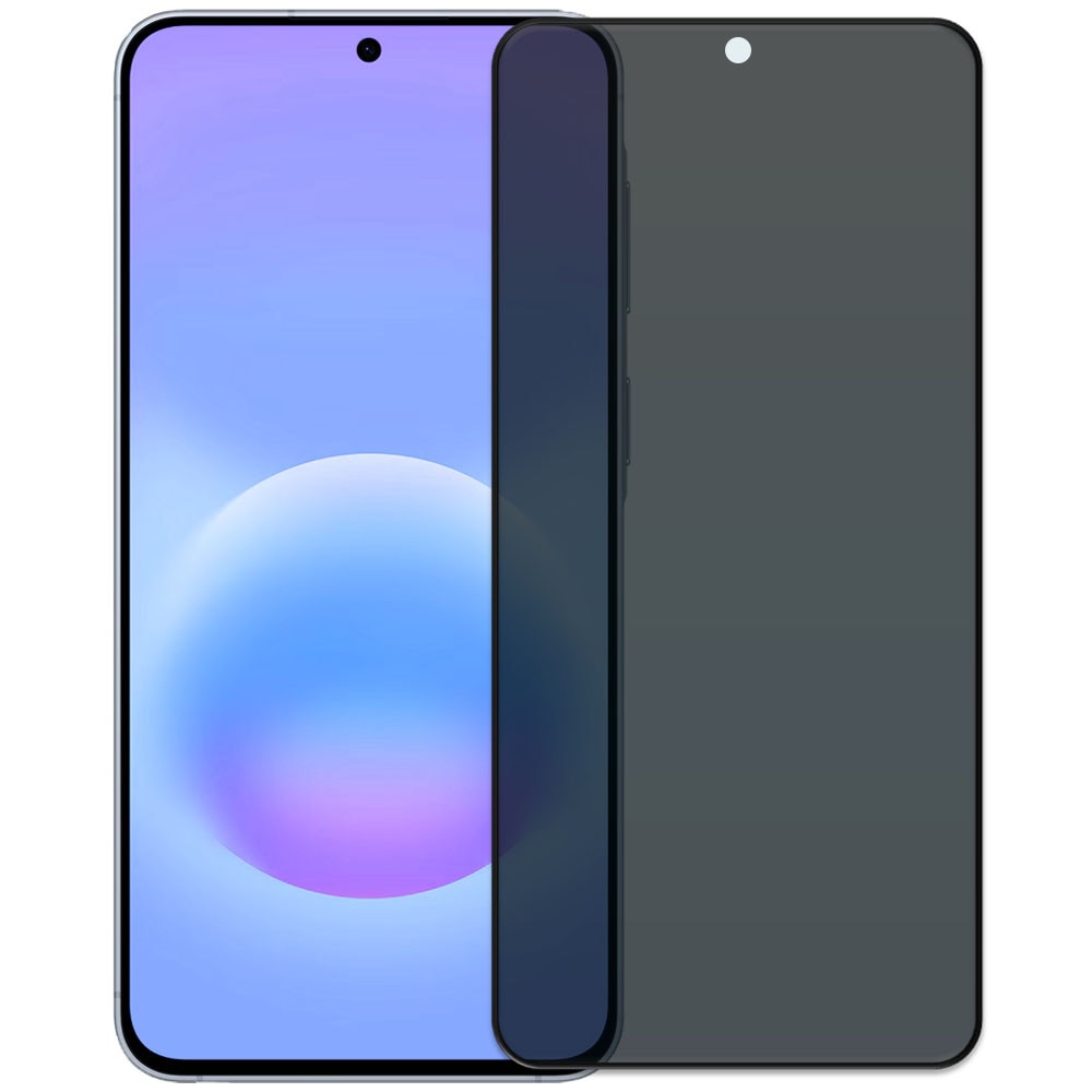 Folie din sticla securizata pentru Samsung Galaxy A57 5G, HAMSTERBOX Privacy Shield, Protectie completa ecran, Full face, Aplicare rapida, Case Friendly, Negru