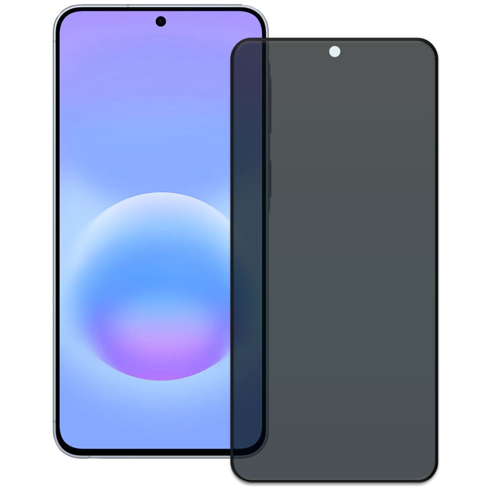 Folie din sticla securizata pentru Samsung Galaxy A57 5G, HAMSTERBOX Privacy Shield, Protectie completa ecran, Full face, Aplicare rapida, Case Friendly, Negru