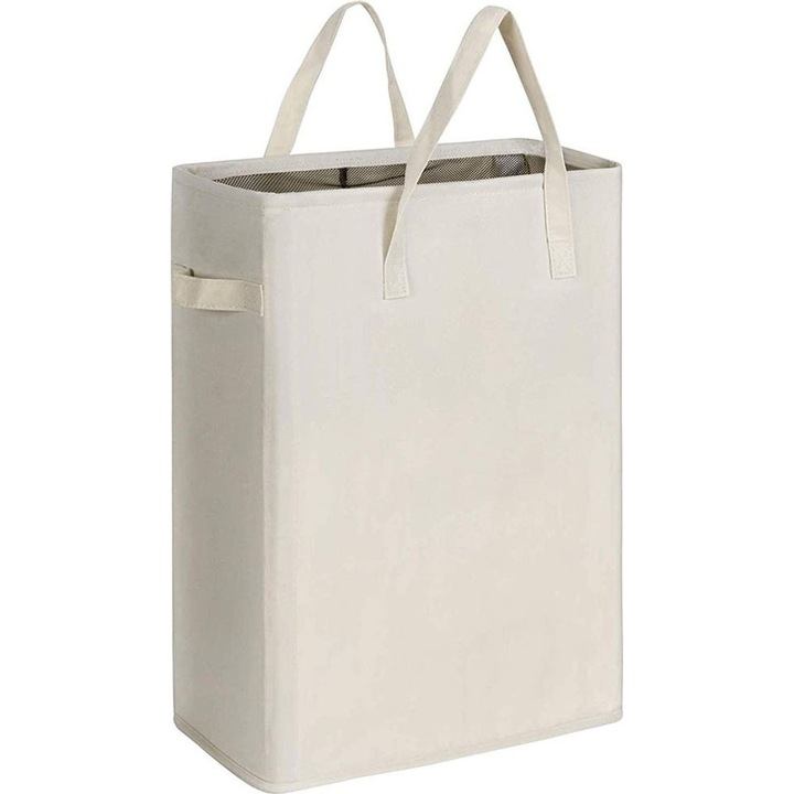 Cos pentru rufe slim, 39x19x60cm, material Oxford 600D, design pliabil, rezistent la apa