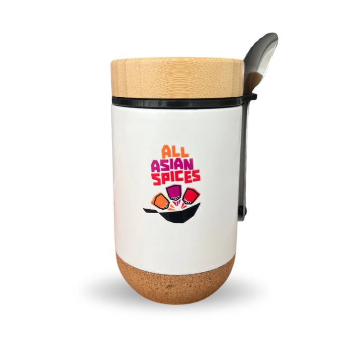 Termos 400ml, All Asian Spices, inox, alb