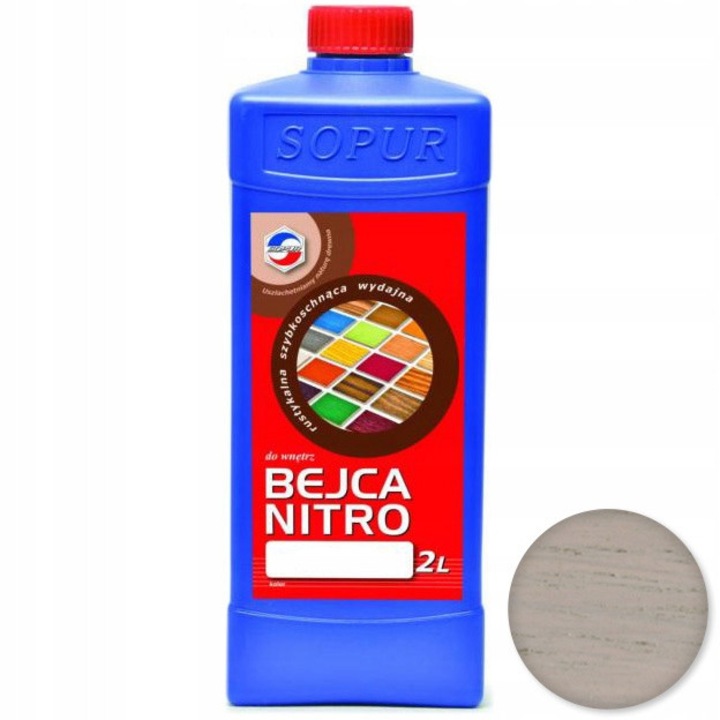 Sopur 20-07 nitrolakk, 2L, fára, rusztikus hatás, bézs
