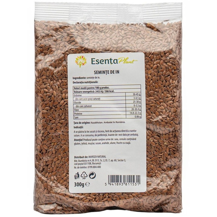 Seminte de in, 300 gr, Esenta Plant