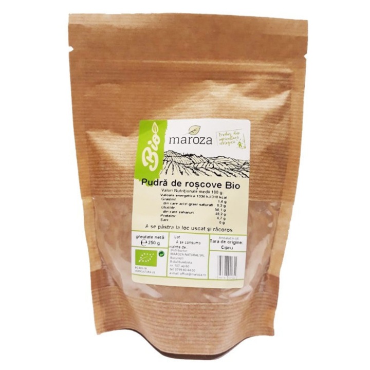 Pudra de roscove bio, 250gr, Maroza