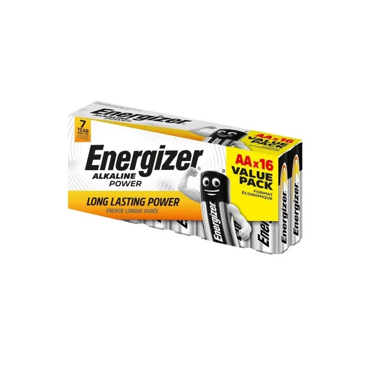 Baterii ENERGIZER AA Alkaline Power, set 16 buc