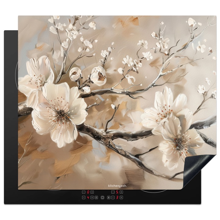 Защита за индукционен плот, OnlyWow, Hellbeige, 59x51см, против надраскване