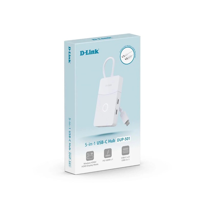 USB хъб D-Link DUP-501, 4 порта, Bal