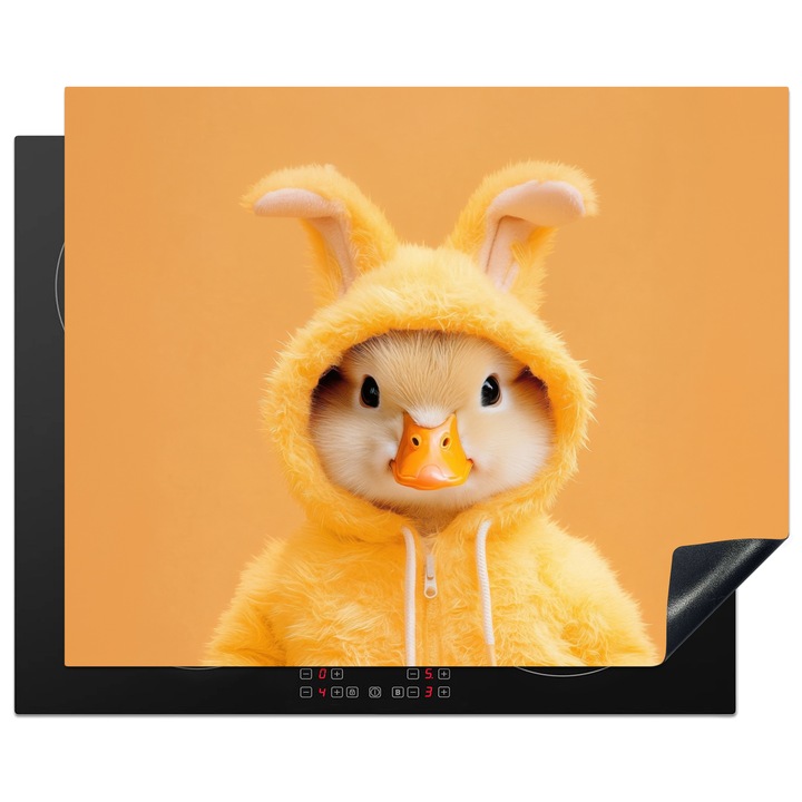 Защита за индукционен плот, Защита за готварска печка, Капак за плот, Против надраскване, Декор за кухня Жълт 65x52 см