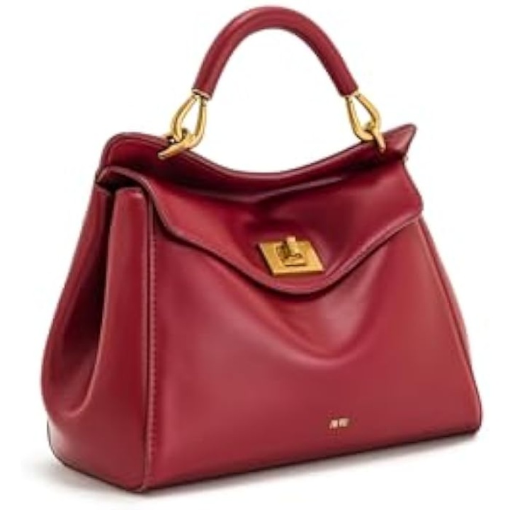 Geanta dama, 10.24x6.5x3.94 inches, sintetic, cu curea detasabila, aurie