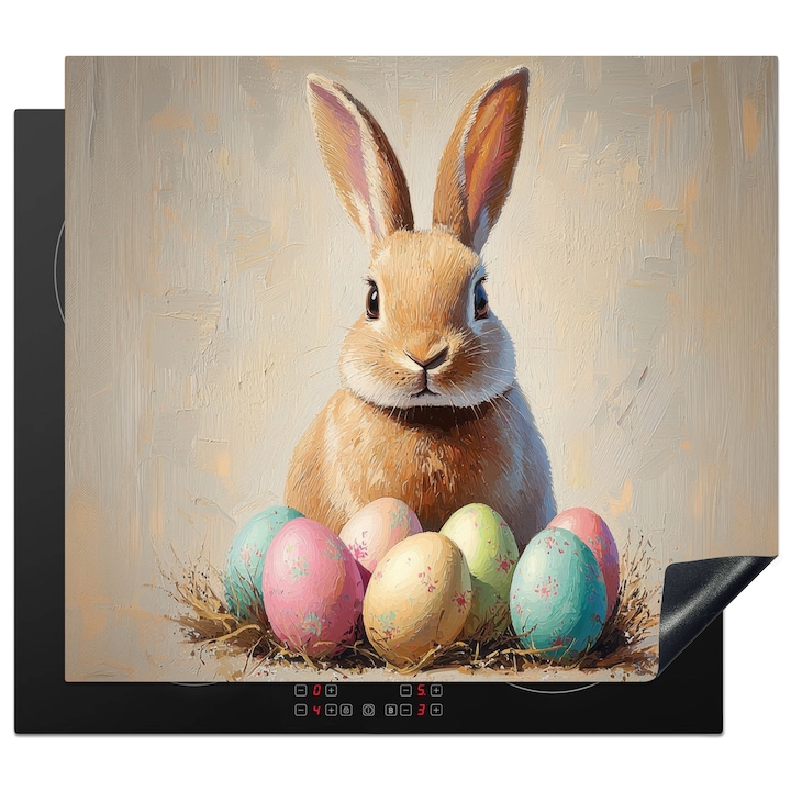 Защита за индукционен плот, OnlyWow, против надраскване, бежов, 58.3x51.3см