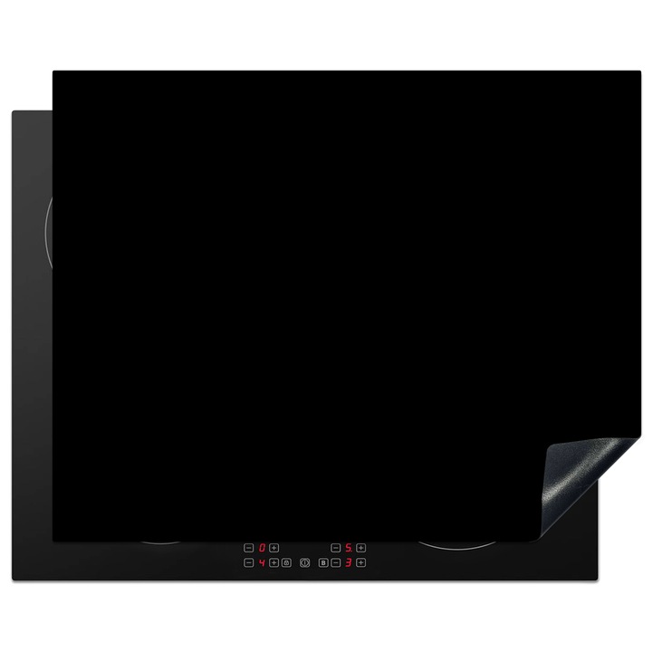 Защита за индукционен плот, Защита за готварска печка, Капак за плот, Против надраскване, Декор за кухня Черен 65x52 см