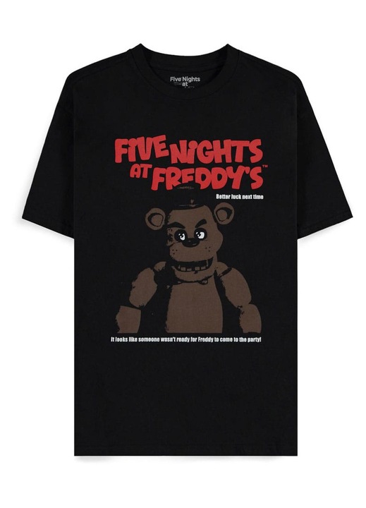 Tricou Difuzed Five Nights at Freddy's, negru, M INTL, 100% bumbac