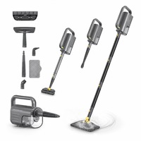 Aparat Curatat Aburi SeveShop® SC-06 1300W, Mop Cu Aburi Portabil 7 m Cablu, Incalzire Rapida 15s, Mop Electric Multifunctional 400ml, Abur, Curatare Fara Detergenti Pentru Gresie, Parchet, Covoare, Aparat Curatat Aburi Profesional, Galben