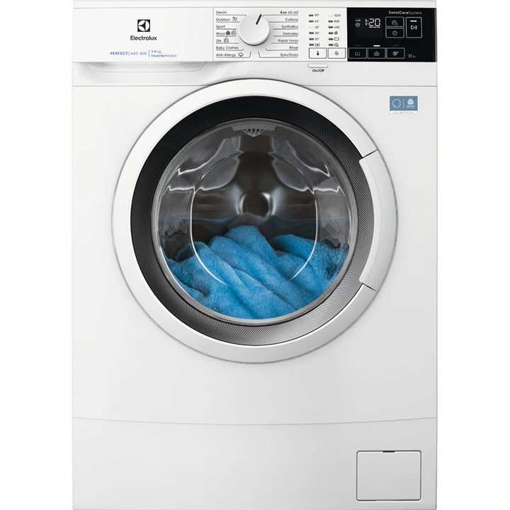 Masina de spalat rufe Electrolux EWS6426WE 6.0 kg, 1200 ob/min, motor inverter