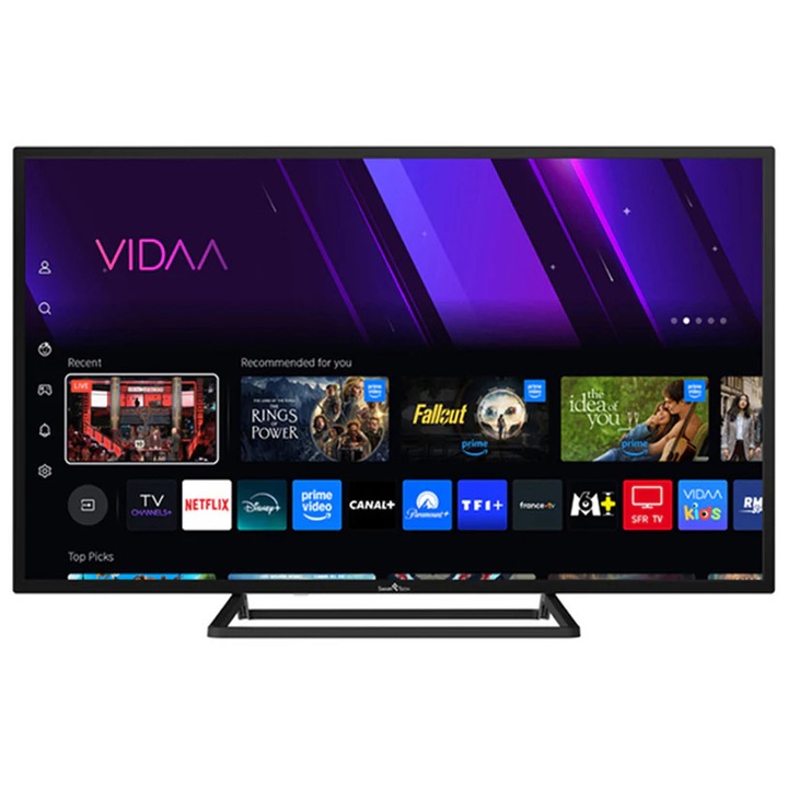 Televizor TV Smarttech 40FV02T3, LED, Smart TV cu VIDAA, Negru, 40" (101 cm)