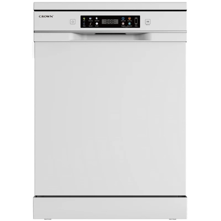 Masina de spalat vase Crown DWC6214EW, 14 seturi, E