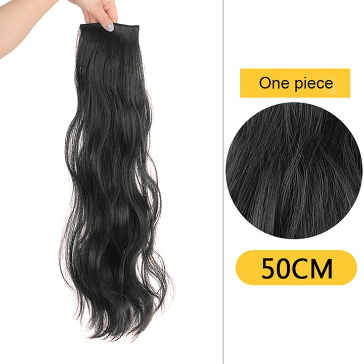 Peruca lunga ondulata, 25x5x1cm, 50cm, multicolor, accesorii pentru par