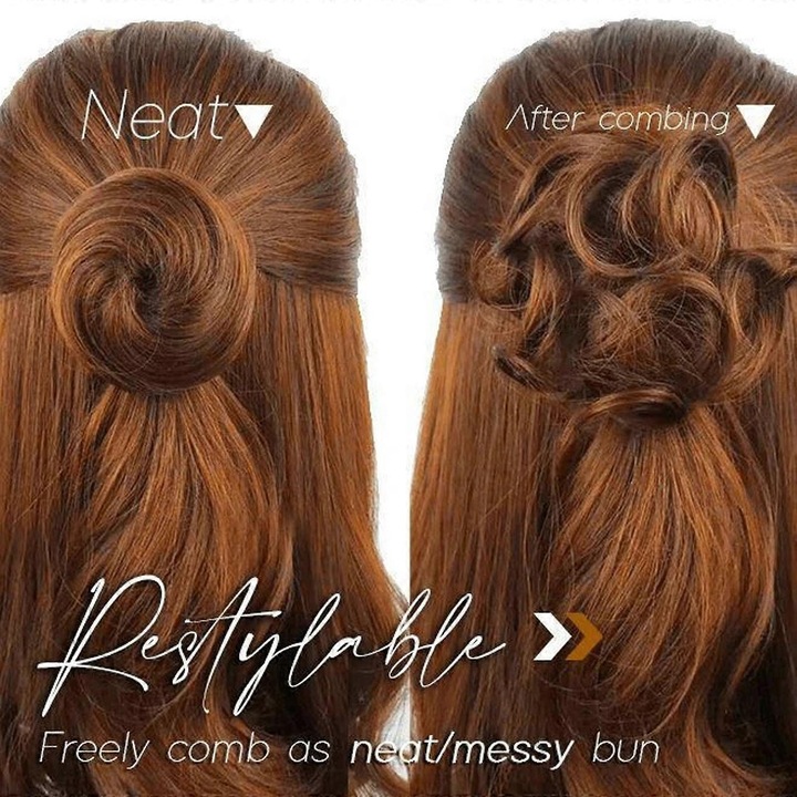 Coafura Messy Bun, Clip pentru Par, 4 Culori, Sintetic, 5cm