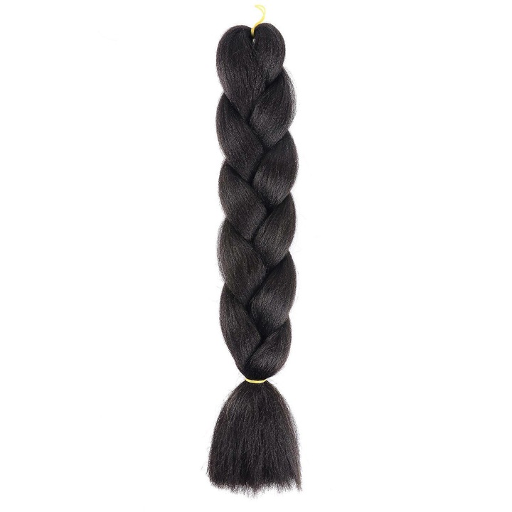 Pleta monocolor, 60cm, fibra sintetica de matase, set 1 bucata