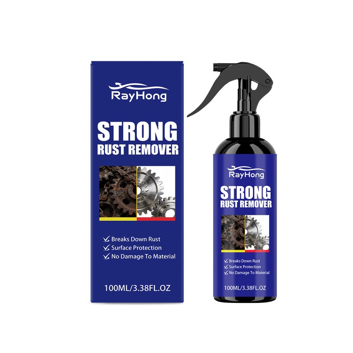 RAYHONG rozsdaeltávolító spray, 100ml, autóalkatrészekhez, intenzív használatra, rozsdavédelem