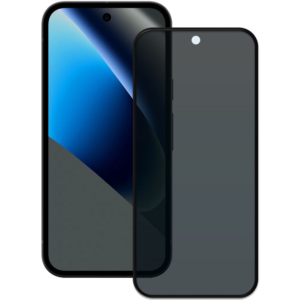 Folie din sticla securizata pentru Google Pixel 10a, HAMSTERBOX Privacy Shield, Protectie completa ecran, Full face, Aplicare rapida, Case Friendly, Negru