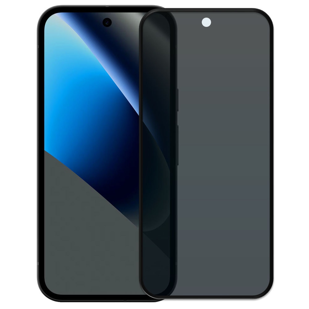 Folie din sticla securizata pentru Google Pixel 10a, HAMSTERBOX Privacy Shield, Protectie completa ecran, Full face, Aplicare rapida, Case Friendly, Negru