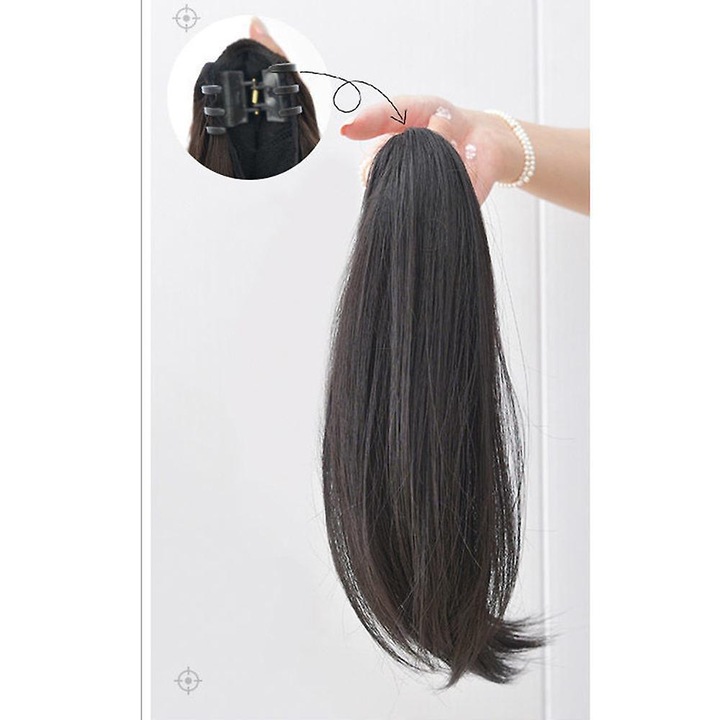 Peruca coada de cal, 30cm, sintetic, usor, multicolor