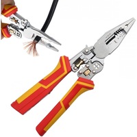 Cleste Multifunctional pentru Electricieni, cu Tester de Tensiune AC/DC, Taiere si Dezizolare Fire, 210 mm - VoltagePliers