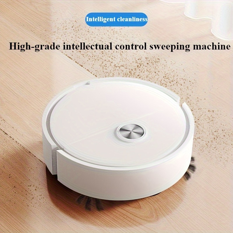 Aspirator robotic ultra-mini, design compact, filtrare de inalta eficienta, roz