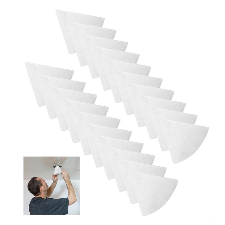 Set de 20 filtre conice G4, DN 125, 180mm lungime, din material textil, pentru sisteme de ventilatie