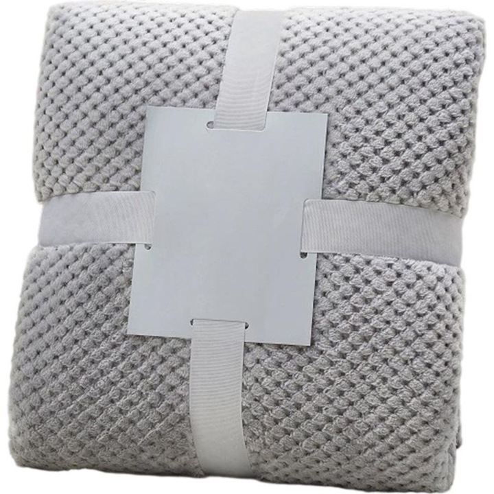 Patura moale si calduroasa 70x100cm, set pentru canapea si pat