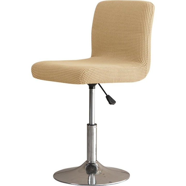 Husa pentru scaun inalt, khaki, din fleece de porumb, set de doua piese, pentru scaune de dimensiune 2