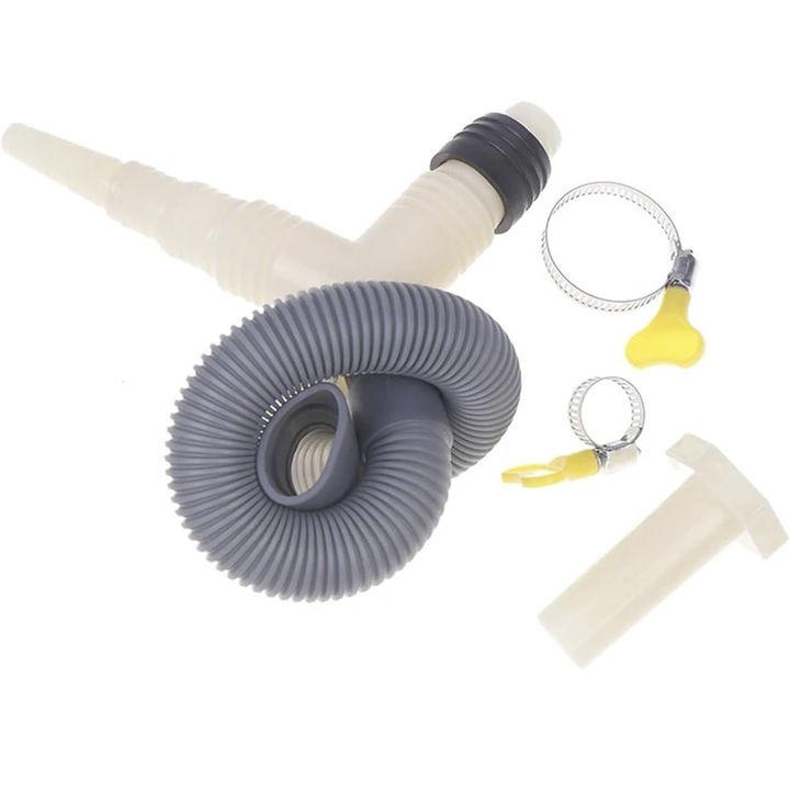 Adaptor tee pentru scurgere cu furtun de extensie pentru masini de spalat si uscatoare