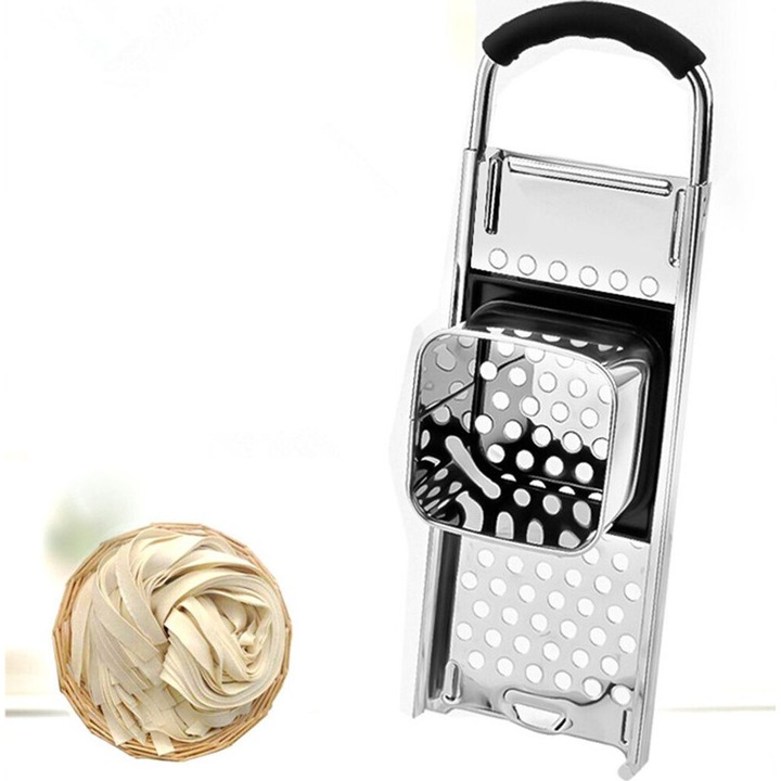 Razatoare de aluat cu suport, 32.5x11x6.5cm, inox, plastic